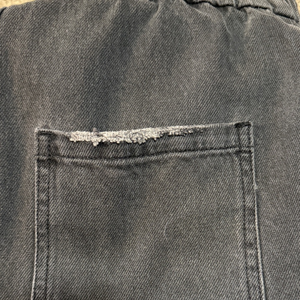 Show Me Your MuMu Black Short-Sleeve Denim Romper - Picture 6 of 7